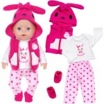 Kalanka - v�tements de poup�e compatibles avec les poup�es new born de 35 � 43 cm, rose lapin v�tements ...