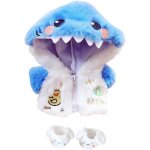Kalanka - vêtements de poupée en peluche de 20 cm, veste à capuche requin bleu, accessoires de poupée ... Kalanka - vêtements de poupée en peluche de 20 cm, veste à capuche requin bleu, accessoires de poupée ...