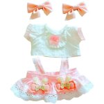 Kalanka - vêtement de poupée en peluche rose de 20 cm, couvre - chef, jupe de chemise, 20, 3 cm Kalanka - vêtement de poupée en peluche rose de 20 cm, couvre - chef, jupe de chemise, 20, 3 cm