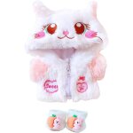 Kalanka - vtements de poupe en peluche rose avec veste  capuche - 20, 3 cm - accessoires de poupe ...