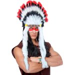 Kalanka - widmann 3305b - bijoux de cheveux indiens taureau sauvage, coiffure de chef, fte de thme, ...