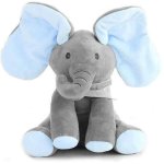 Kalavika peek a boo el�phant peluche musique electrique cache - cache jouet avec b�b� cadeau enfant anniversai ...