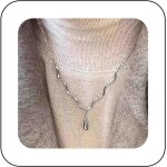 Kales - collier boho pendentif goutte d'eau collier goutte d'eau collier ras de cou goutte d'eau collier ...