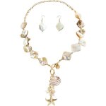 Kales - collier de coquillage, colliers et boucles d'oreilles en coquillages naturels, etoile de mer, ...