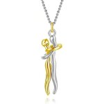 Kales - collier saint valentin, collier clin en argent sterling, colliers pour femme, cadeau d'anniversaire ...