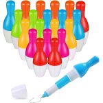 Kalhj - 20 pices stylo a bille de bowling mini stylo de bowling balle rtractable stylo en vrac mignon ...