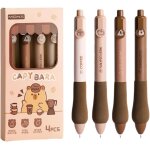 Kalhj - 4 stylos a bille a encre bleue, stylos effaables de 0, 5 mm, stylos effaables avec ours en ...