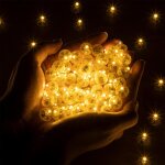 Kalsw - lot de 50 lumires led pour ballons, mini lumire led, lumire blanche chaude, mini eclairage ...