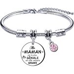Kalsw - bracelet maman mere, cadeau fete des meres, bracelet femme, cadeau d'anniversaire pour maman, ...