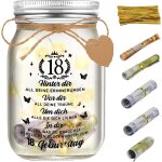 Kalsw - cadeaux pour 18e anniversaire fille garon, bouteille lumineuse led cadeau d'argent anniversaire ...