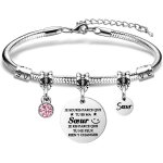 Kalsw - cadeau soeur, bracelets soeur, cadeau d'anniversaire soeur, idee cadeau soeur, cadeau pour ma ...
