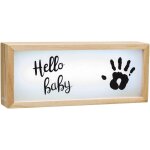Kalsw - my baby lightbox bote lumineuse a led avec kit d'empreintes, lampe led personnalisable pour ...
