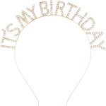 Kalvd - diadme serre - tte a paillettes pour fille  it's my birthday accessoire d'anniversaire ...