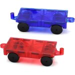 Kalwl - lot de 2 blocs de construction magntiques pour voiture, jouets pour filles de 3 4 5 6 7 8 ans ...