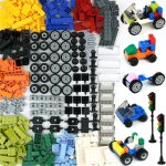 Kalwl - 400 + roues et classic briques, comprend feux de signalisation&volant&varit de pare - brise&pneus& ...