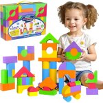 Kalwl - lot de 61 grands blocs de mousse pour tout - petits de 2 a 3 ans - blocs de construction souples ...