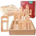 Kalwl - blocs de construction en bois, blocs bois naturel, 22 pièces cubes a empiler enfant, jeux de ... Kalwl - blocs de construction en bois, blocs bois naturel, 22 pièces cubes a empiler enfant, jeux de ...