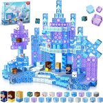 Kalwl - construction magnetique enfant, 100 pièces magnetic blocks, construisez château bleu transparent ... Kalwl - construction magnetique enfant, 100 pièces magnetic blocks, construisez château bleu transparent ...