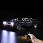 Kalwl - kit de led pour dom's dodge charger, compatible avec la maquette lego 42111, la maquette de constructi ...