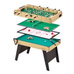 Kangui - table multi jeux 4 en 1 pour toute la famille - baby - foot - billard - ping pong - hockey