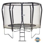 Kangui - trampoline de jardin rond Ø300cm avec filet de s�curit� + echelle - fabrication europ�enne ...