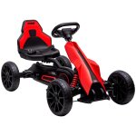 Kart a p�dales enfant go kart formule 1 racing aileron avant carter chaine ferm� si�ge r�glable avec ...
