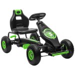 Kart a p�dales enfant go kart formule 1 racing super power 5 aileron avant pneus gonflables caoutchouc ...
