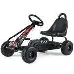 Kart a p�dales pour enfants si�ge r�glable 92 x 50 x 53 cm simule conduite am�liore coordination en pp ...