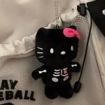 Kawaii anime peluche halloween crâne hello kitty fille sac pendentif noir kt chat en peluche poupée porte ... Kawaii anime peluche halloween crâne hello kitty fille sac pendentif noir kt chat en peluche poupée porte ...