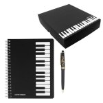 Kaxdl - adorable coffret cadeau sur le thme de la mlodie du piano musical, 1 carnet de notes de musique ...