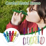 Kazoo en m�tal avec corde pour d�butant, instrument de fl�te, amoureux de la musique, instrument a vent, ...