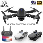 Kbdfa ¿ drone e88 pro quadcopter double camera 4k hd wifi fpv, maintien en hauteur, rc pliable, hlicoptre ...