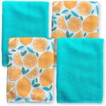 Kgabery - lot de 4 chiffons de nettoyage en microfibre, rutilisables, respectueux de l'environnement, ...