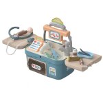 Kit de 18 pièces, jouet de docteur utile, rangement facile, jeu de simulation anti - fissure pour petit ... Kit de 18 pièces, jouet de docteur utile, rangement facile, jeu de simulation anti - fissure pour petit ...