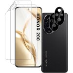 Kit 2 films hydrogel + 2 protections objectif verre tremp pour honor 200 5g - film tpu hd anti - rayures, ...