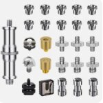 Kit de 26 vis de fixation pour cam�ra, adaptateurs filet�s 1 / 4 pouce et 3 / 8 pouce. . .
