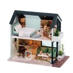Kit d'accessoires pour maison de poupe miniature, meubles pour livre de poupes, villa assemble a la ...