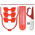 Kit d'accessoires pour scooter lectrique, housse de protection en silicone, crochet d'amortissement ...