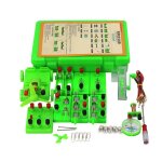 Kit d'apprentissage de circuit, fils de connexion difficiles, m�tal chrom�, outil d'exp�rimentation �ducative ...
