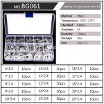 Kit d'assortiment de joints toriques etanches en silicone blanc, de 6mm a 35mm cs1 mm 150mm 225mm 1. ... Kit d'assortiment de joints toriques etanches en silicone blanc, de 6mm a 35mm cs1 mm 150mm 225mm 1. ...
