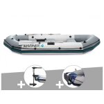 Kit bateau gonflable 4 places mariner 4 avec moteur, rames et gonfleur - intex