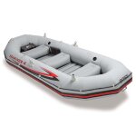 Kit bateau gonflable 4 places mariner 4 avec rames et gonfleur - intex