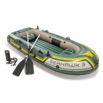 Kit bateau gonflable seahawk 3 avec rames et gonfleur - 3 places