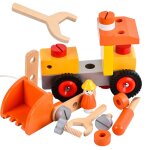 Kit de blocs de construction en bois pour enfant, jouet d'ingénierie, jeu de construction, chariot a ... Kit de blocs de construction en bois pour enfant, jouet d'ingénierie, jeu de construction, chariot a ...