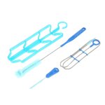 Kit de brosse de nettoyage de la vessie, en plastique, sac d'eau a boire en plein air, nettoyeur, fournitures ...