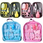 Kit de brosses de toilettage et thermomtre pour nouveau - n, 10 pices / ensemble, soins pour bb, ...
