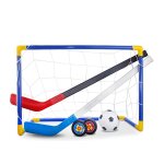 Kit de but de hockey sur glace 2 en 1 pour enfants, kit de but intéressant avec pompe a balles, accessoires ... Kit de but de hockey sur glace 2 en 1 pour enfants, kit de but intéressant avec pompe a balles, accessoires ...