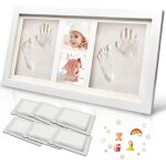 Kit de cadre photo mains et empreintes de pieds de bébé avec 6 paquets d'argile ¿ souvenir mémorable ... Kit de cadre photo mains et empreintes de pieds de bébé avec 6 paquets d'argile ¿ souvenir mémorable ...