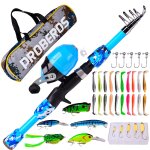 Kit de canne a p�che durable pour enfants, avec accessoires, pour jeunes gar�ons et filles
