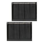 Kit de chargeur solaire portable en silicium polycristallin, 2 pices / ensemble 115ma / 2v